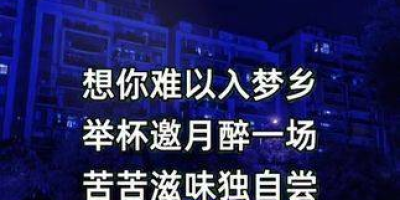 《抖音》夜深深醉梦人相思它留几盏灯什么歌